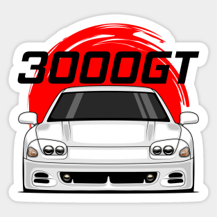 Front White 3000GT 1994 1997 JDM Sticker